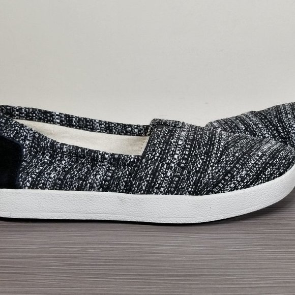 TOMS 'Avalon' Boucle Slip-on Shoes, Black Textile, Womens Size 5 / 35.5 - Picture 7 of 11
